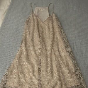 Bo Bel Elegant Beige lined Dress